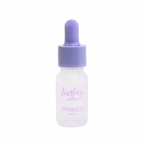 LivBay Lash Professional Lash Extension Primer - PH Balanced, Banana, Strawberry Scented - Prep and Condition Lashes for Longer Extension Retention and Bonding Power - 10ml