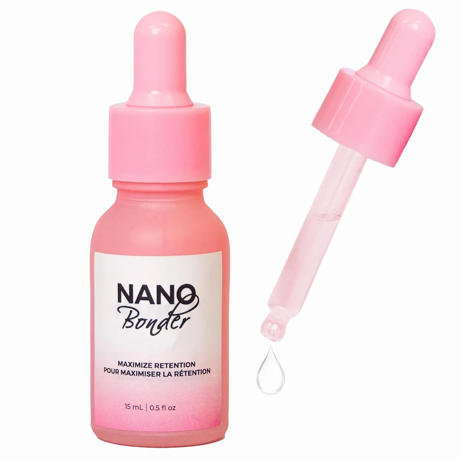 LLBA Nano Super Lash Bonder for Eyelash Extensions Super Bonder Glue Accelerator Lash Extension Sealant Longer Retention, Glue Primer Accelerate Drying Time, Low Irritation (15ml) (Packaging May Vary)