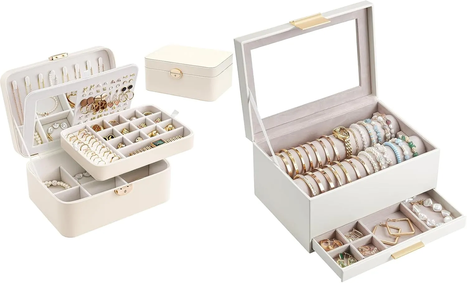 Lolalet Jewelry Organizer Bundle with Bracelet Holder