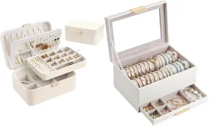 Lolalet Jewelry Organizer Bundle with Bracelet Holder