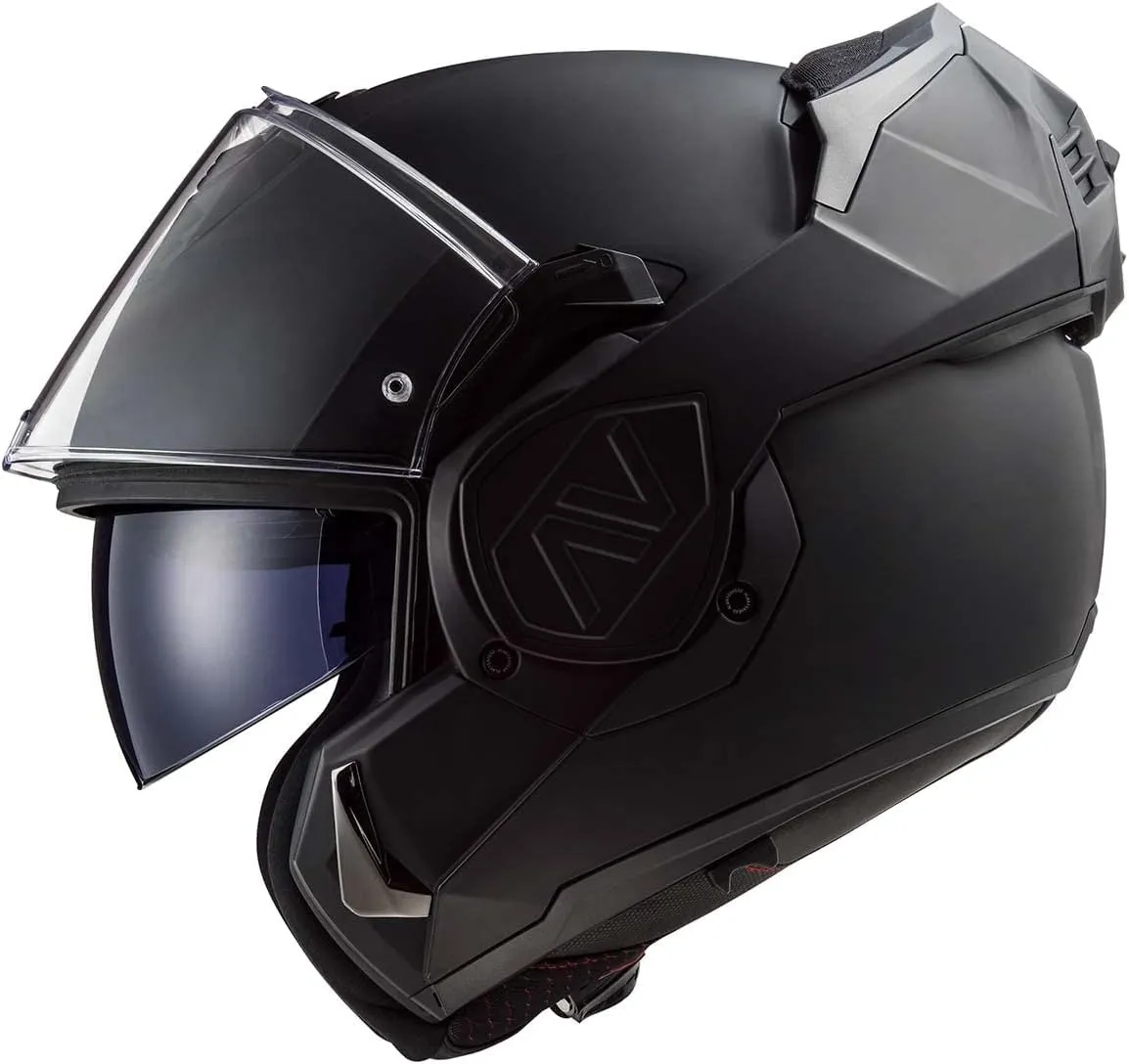 LS2 Helmets Advant Modular Helmet (Noir Matte Black - X-Large)
