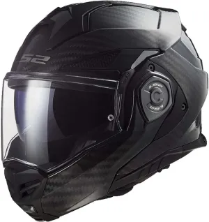 LS2 Helmets Advant X Carbon Modular Helmet (Matte Black - Large)