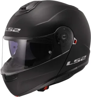 LS2 Helmets Strobe II Modular Motorcycle Helmet W/SunShield (Matte Black - 3X-Large)