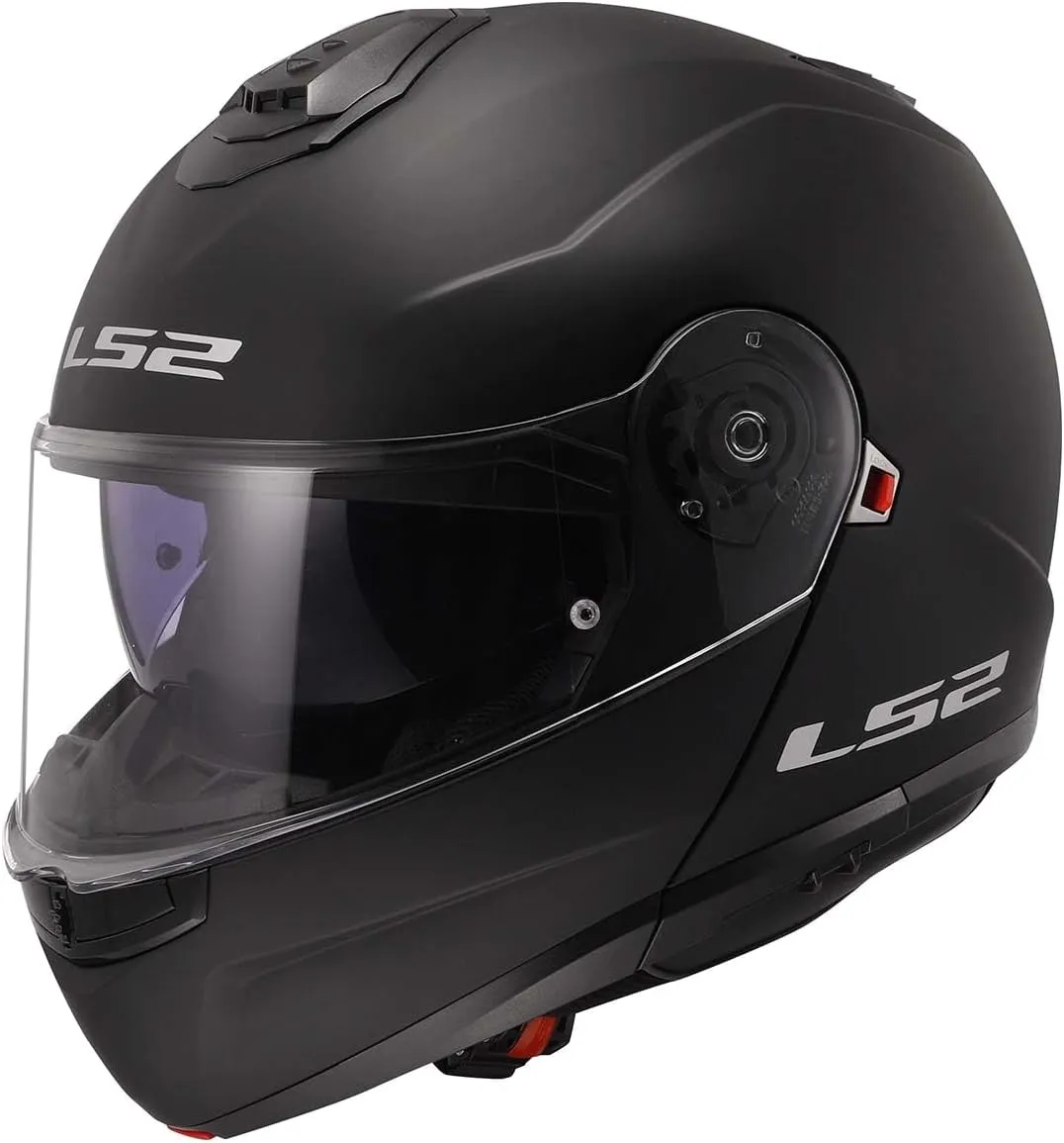 LS2 Helmets Strobe II Modular Motorcycle Helmet W/SunShield (Matte Black - 3X-Large)