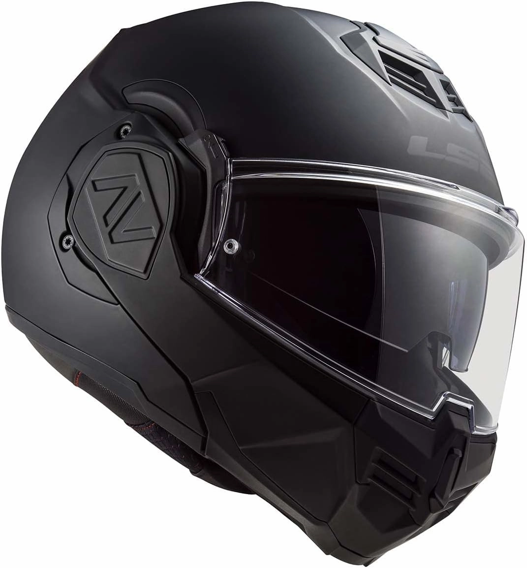LS2 Helmets Advant Modular Helmet (Noir Matte Black - Large)