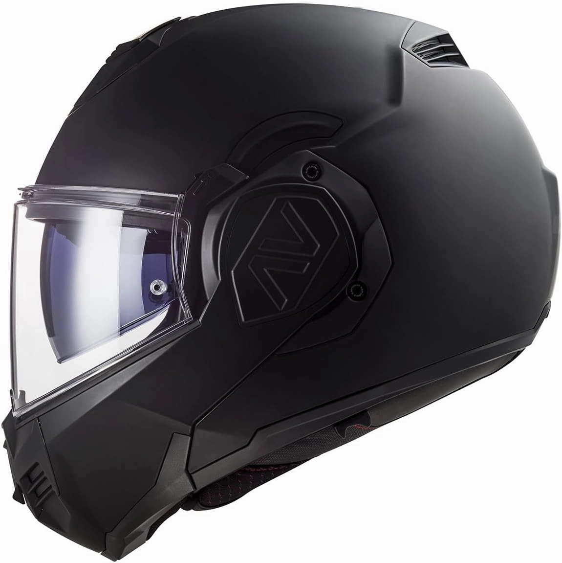 LS2 Helmets Advant Modular Helmet (Noir Matte Black - Large)
