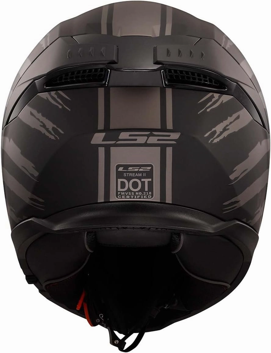 LS2 Helmets Stream II Full Face Motorcycle Helmet W/SunShield (Matte America Gray/Black - Large)