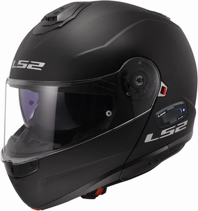 LS2 Helmets Strobe II Modular Bluetooth Motorcycle Helmet W/SunShield (Matte Black - X-Large)