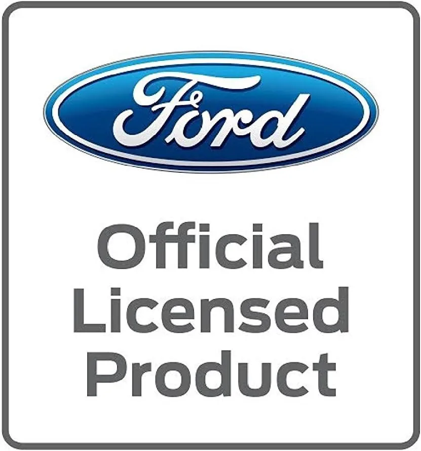 Lucky Ride Men's Ford Hoodie Ford Oval Small (Pocket Print) FULL ZIP