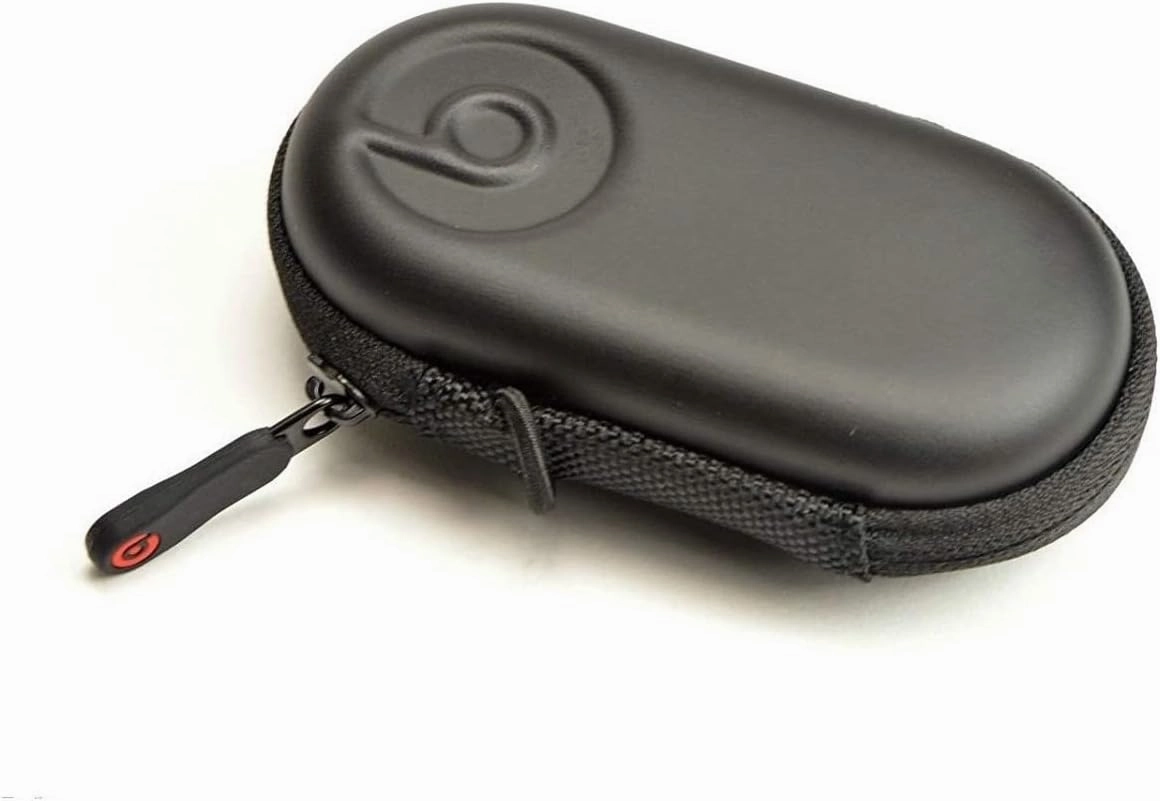 LYYF Headphone Case,Clamshell Style Black PU Leather Earphone Earbuds Case/portable Super Zippered Hard EVA Carrying Case Storage Bag Specially Design for Collecting and Protecting Earphone(Black)