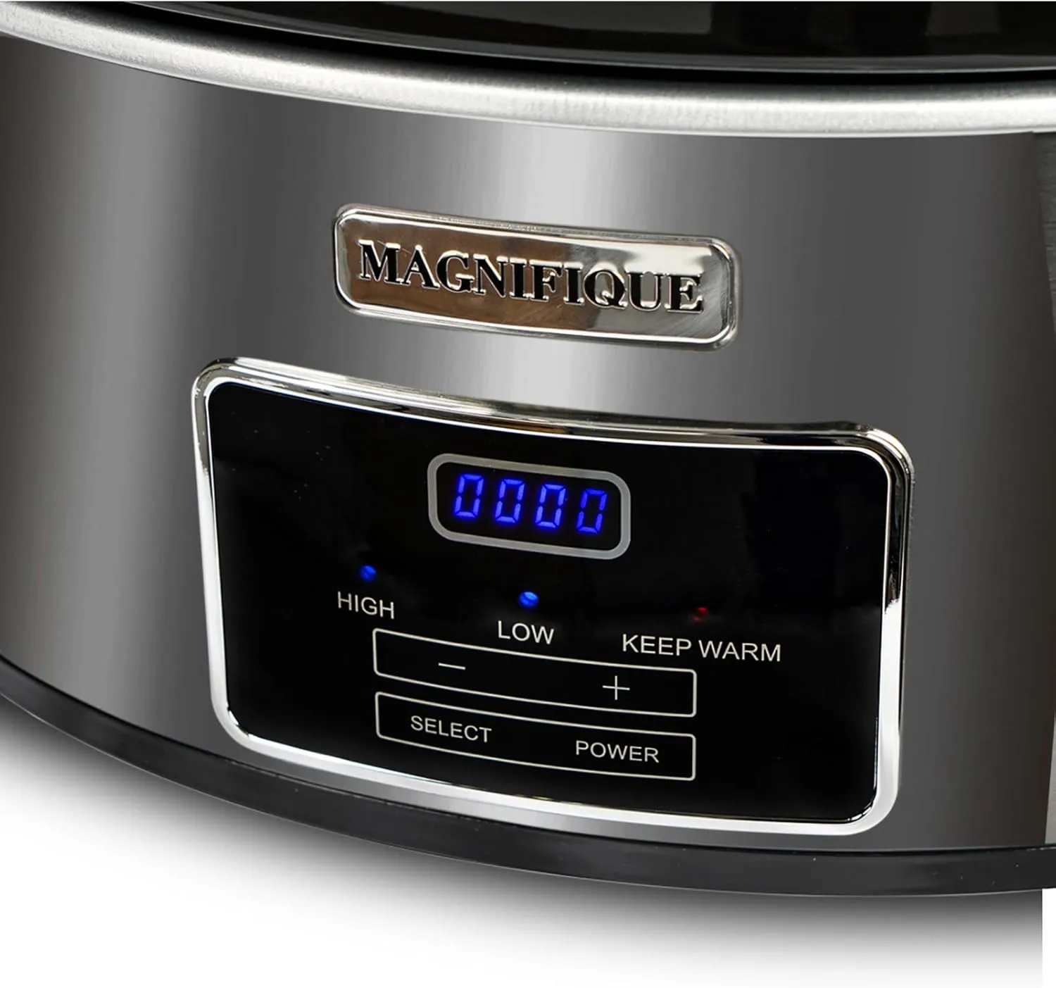 MAGNIFIQUE 6-Quart Casserole Slow Cooker with Timer and Digital Programmable - Small Kitchen Appliance for Family Dinners - Serves 6  People - Heat Settings: Keep Warm, Low and High