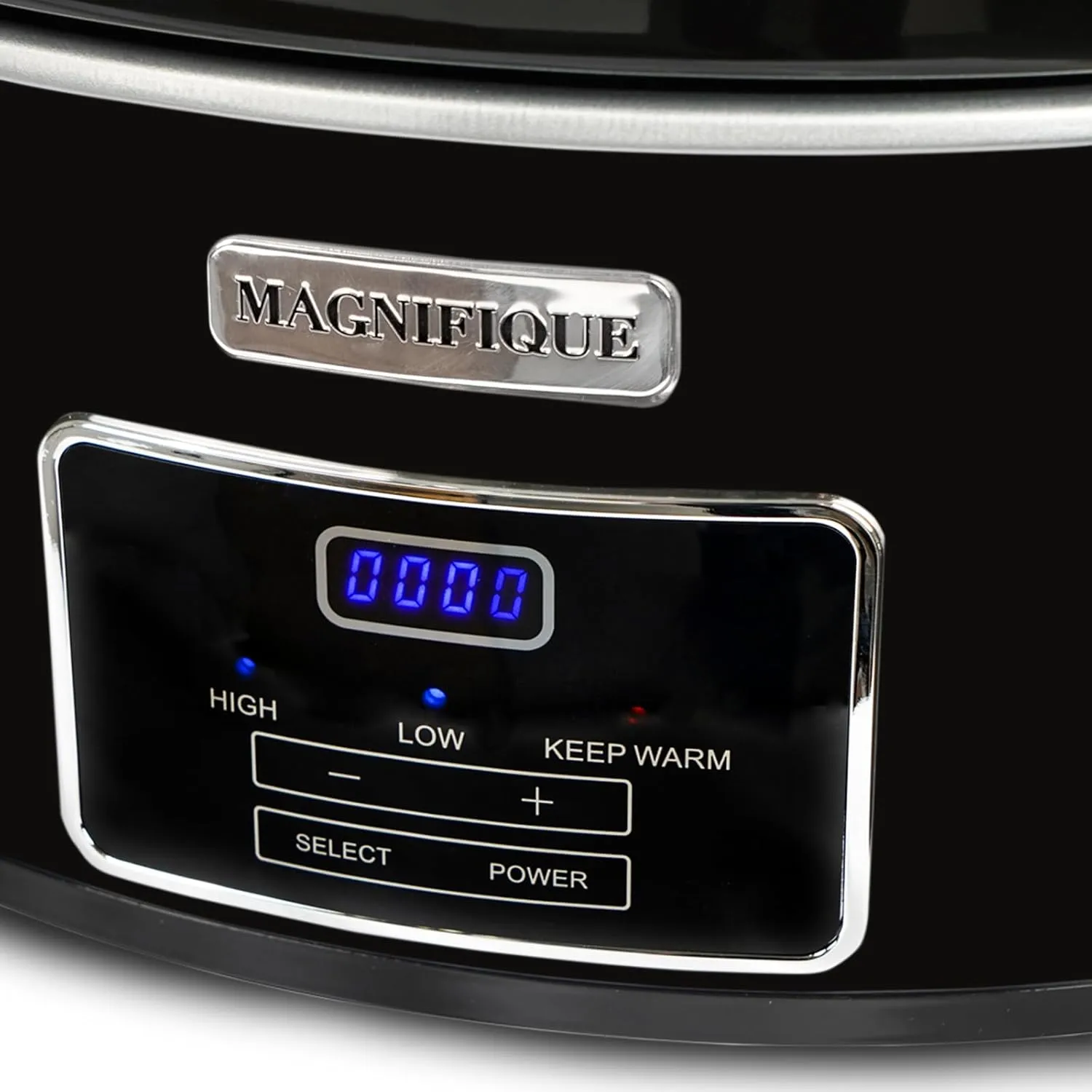 MAGNIFIQUE 7-Quart Casserole Slow Cooker with Timer and Digital Programmable - Small Kitchen Appliance for Family Dinners - Serves 6  People - Heat Settings: Keep Warm, Low and High