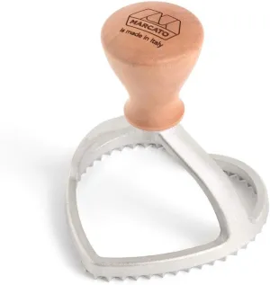 MARCATO Made in Italy Ravioli Stamp, Heart 8cm