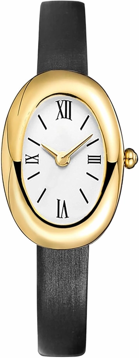 MASTOP Bracelet Watch for Women - Elegant 24mm Oval Dial Bangle Watch - Gold Jewelry Style Quartz Wristwatch - Gift for Her