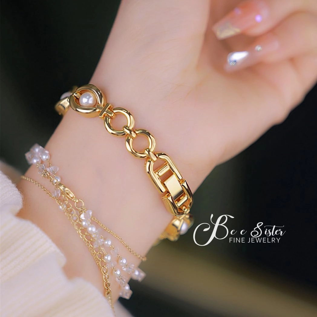 MASTOP Vintage Watches for Women Pearl Oval Dial Dress Watch Elegant Women's Watch Dainty Ladies Bracelet Waterproof Analog Casual Watch
