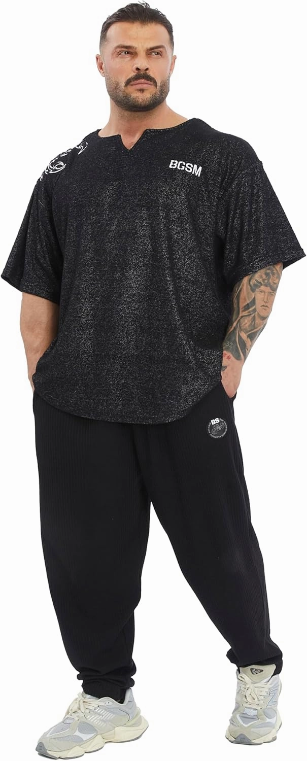Men's Gym T-Shirt Active Wear Bodybuilding Lifting Oversize Rag Top | Towel Texture, Cotton Training Top