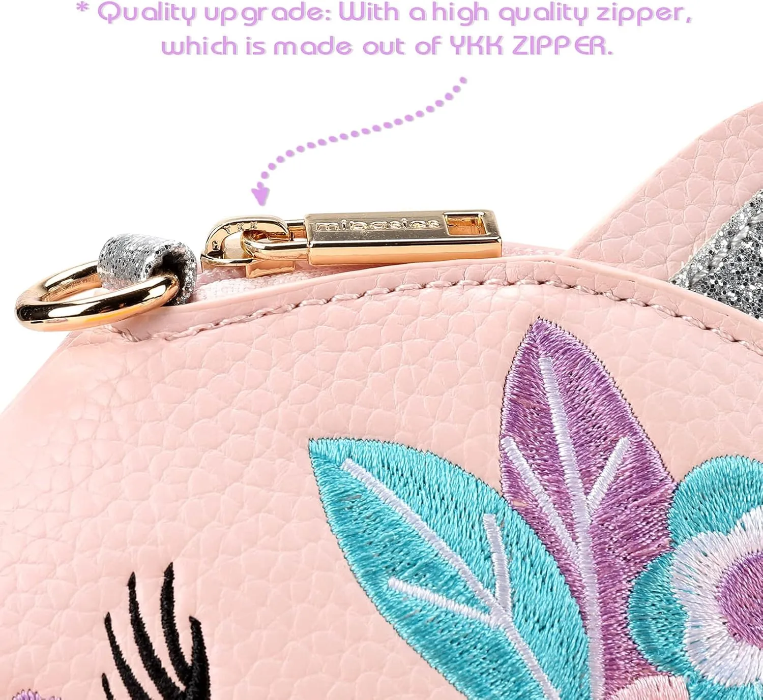 mibasies Unicorn Gifts Kids Purse for Little Girls Toddlers Mini Crossbody Bag