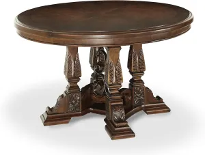 Michael Amini Windsor Court Table, Extra Large, Vintage Fruitwood