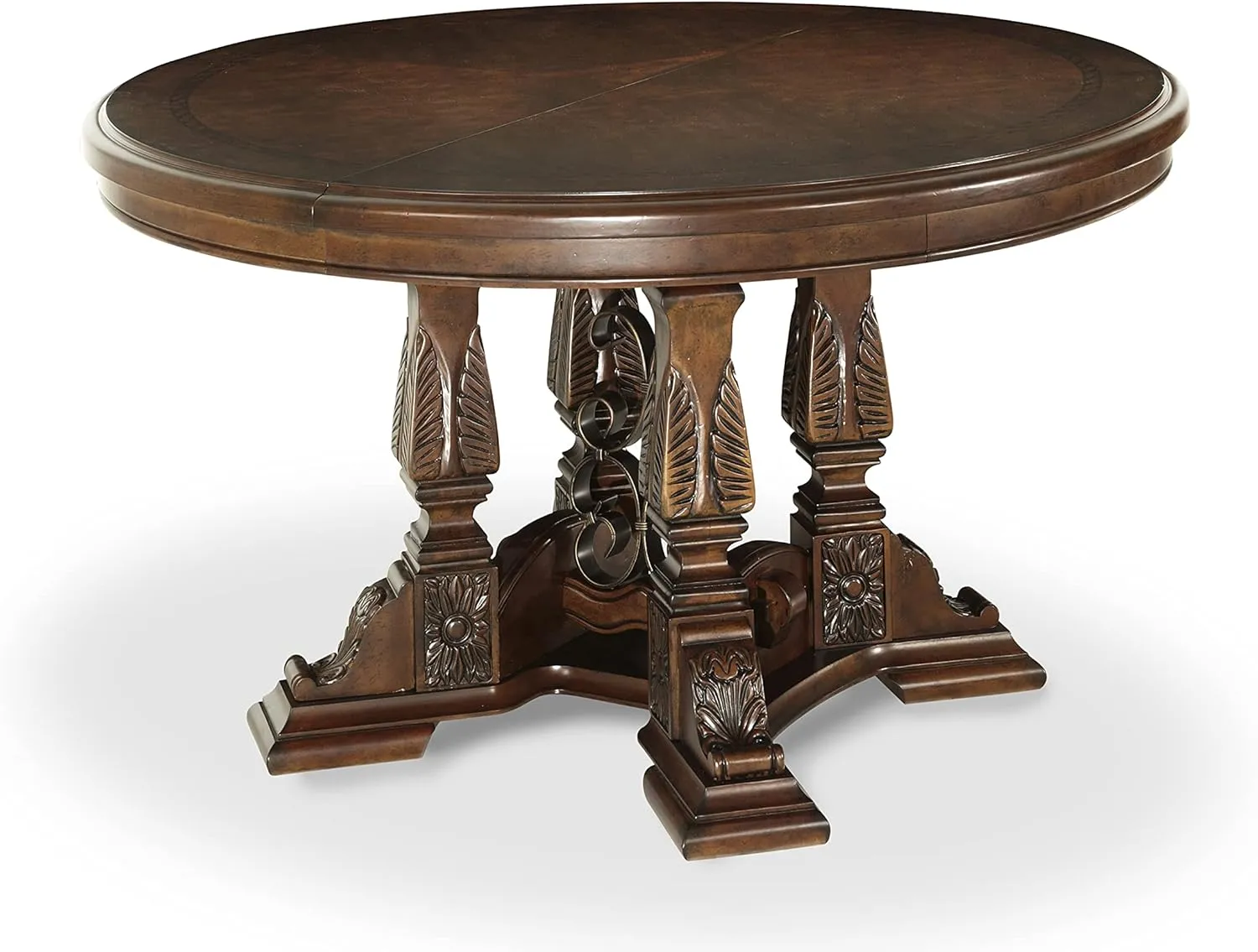Michael Amini Windsor Court Table, Extra Large, Vintage Fruitwood
