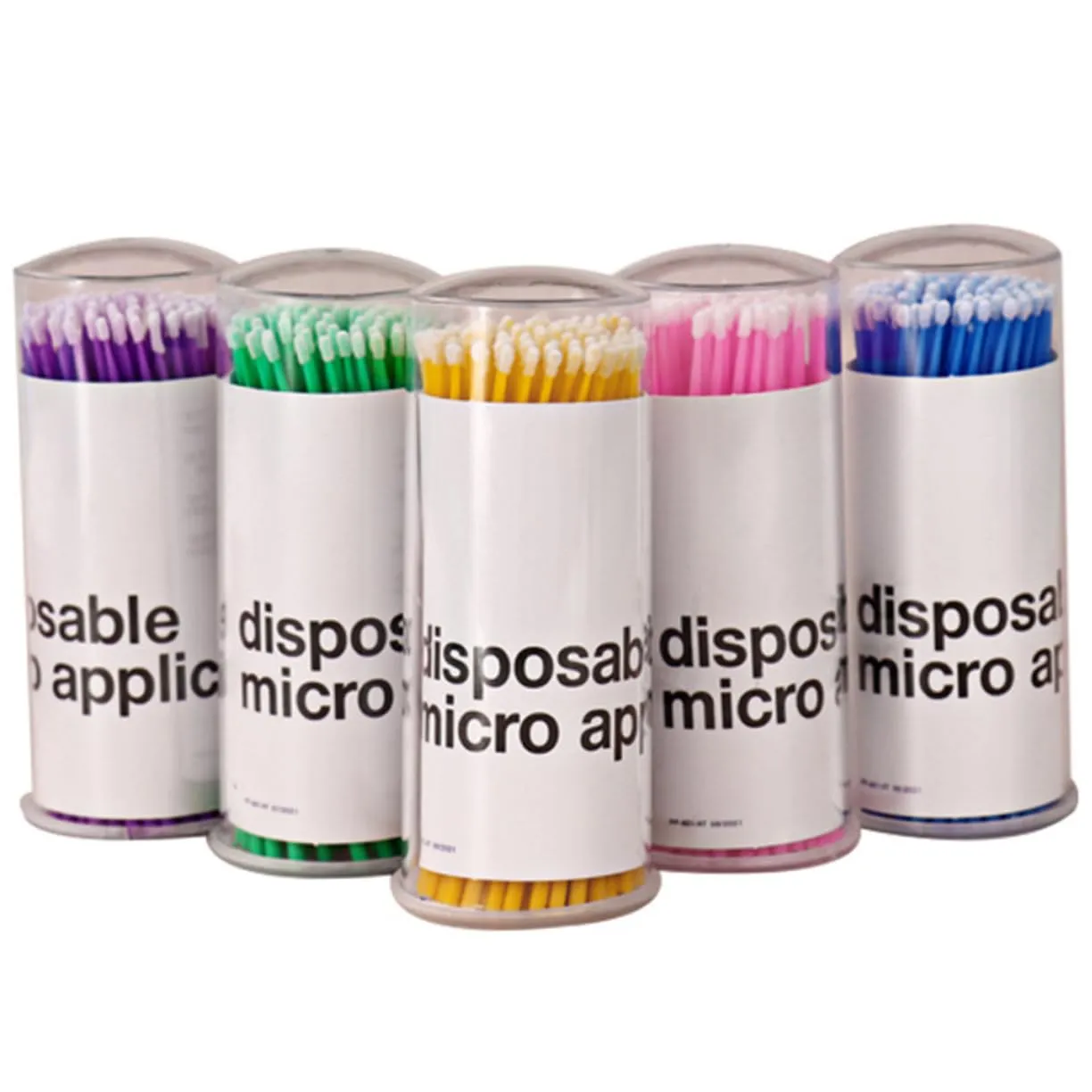 Micro Applicator Brush Set Lash Extension Makeup Eyelash Cleaning Swabs