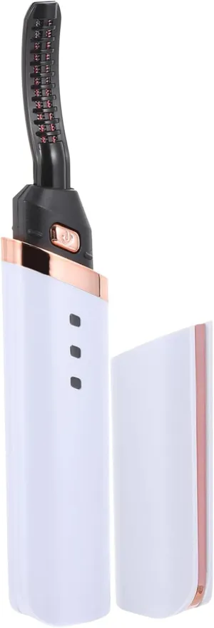 Mikinona Charging Electric Eyelash Curler Portable Heated Curling Tool for Lash Curls Durable Material Easy Operation for Home Travel Use