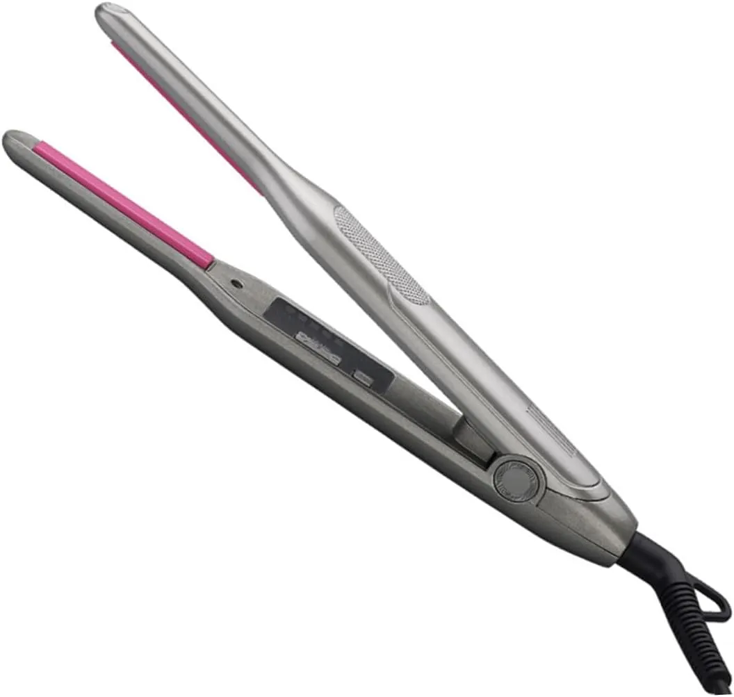 Mini Hair Straightener Curler Dual Function Compact for Travel 3 Heat Levels for Hair Waves
