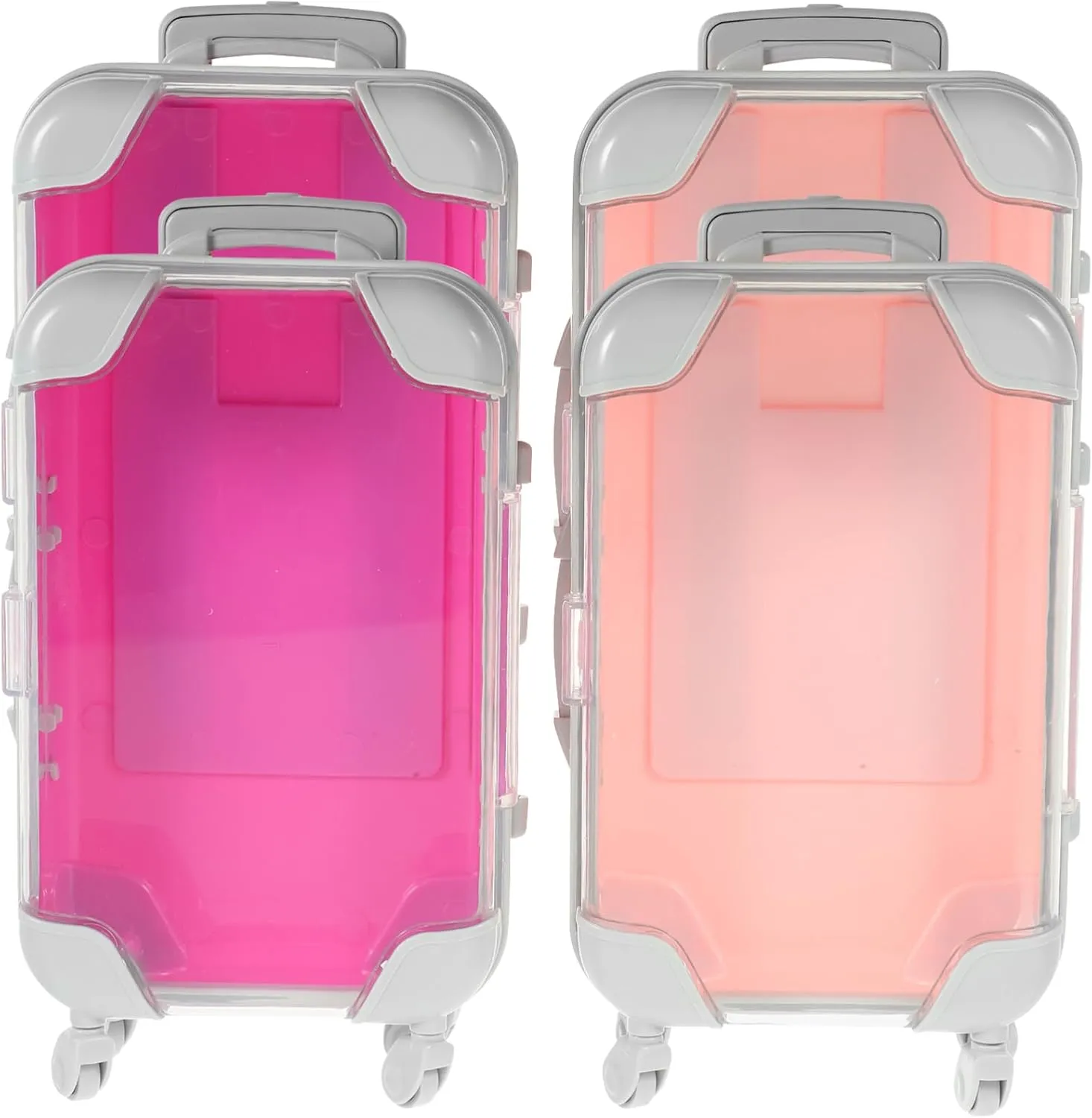 Mini Suitcase Travel Makeup Organizer Toiletry Bag Large Storage Box Brush Holder
