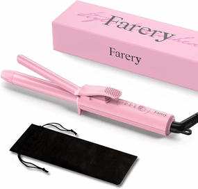 Mini Curling Iron for Short Hair, 1/2 Inch Travel Size Curling Iron Dual Voltage, Ceramic Mini Hair Curler with 3 Adjustable Temperature, Infused with Keratin & Argan Oil, with Storage Bag