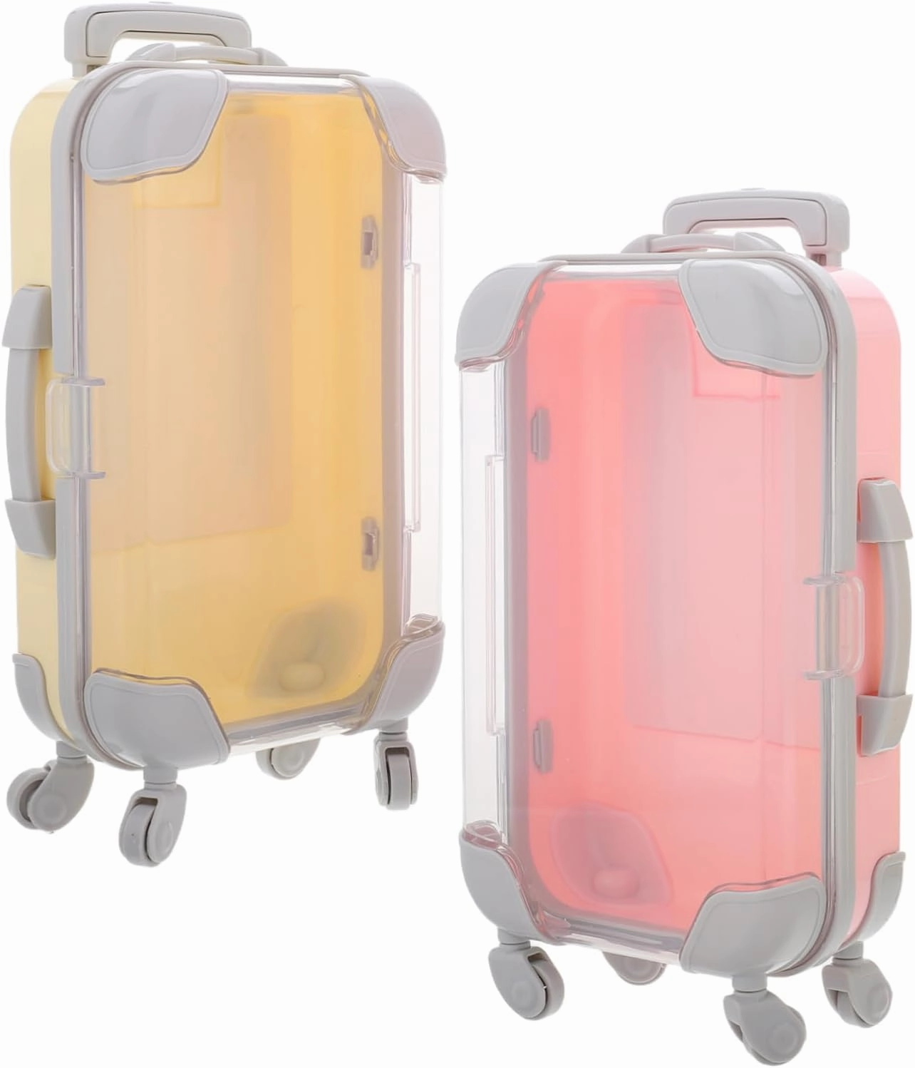 Mini Suitcase for Eyelashes False Lashes Storage Box Mirror Portable Makeup Case for Travel