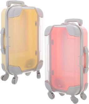 Mini Suitcase for Eyelashes False Lashes Storage Box Mirror Portable Makeup Case for Travel