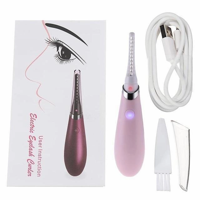 Mini USB Electric Ironing Eye Makeup Heated Eyelash Curler