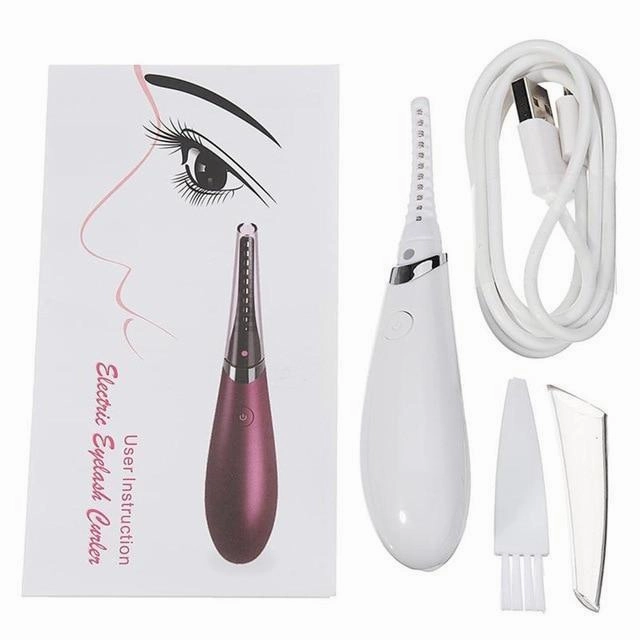 Mini USB Electric Ironing Eye Makeup Heated Eyelash Curler