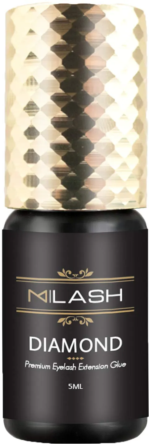 M|LASH Premium Eyelash Glue - Lash Extension Adhesive with 6-7 Weeks Retention, 1-2 Second Dry Time, 5ml - Volume & Classic Eye Lashes Glue for Professional Use Only