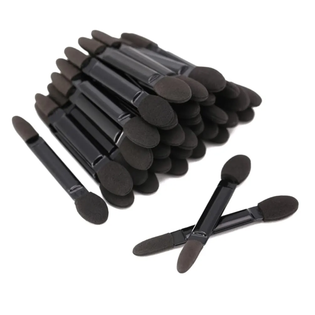 Mobestech Makeup Set Eye Makeup Makeupset Sponge Eyeshadow Brush set, 100pcs Eye Shadow Applicator Double- sided Sponge Eye Makeup Eye Makeup Makeup Set Oval Makeup