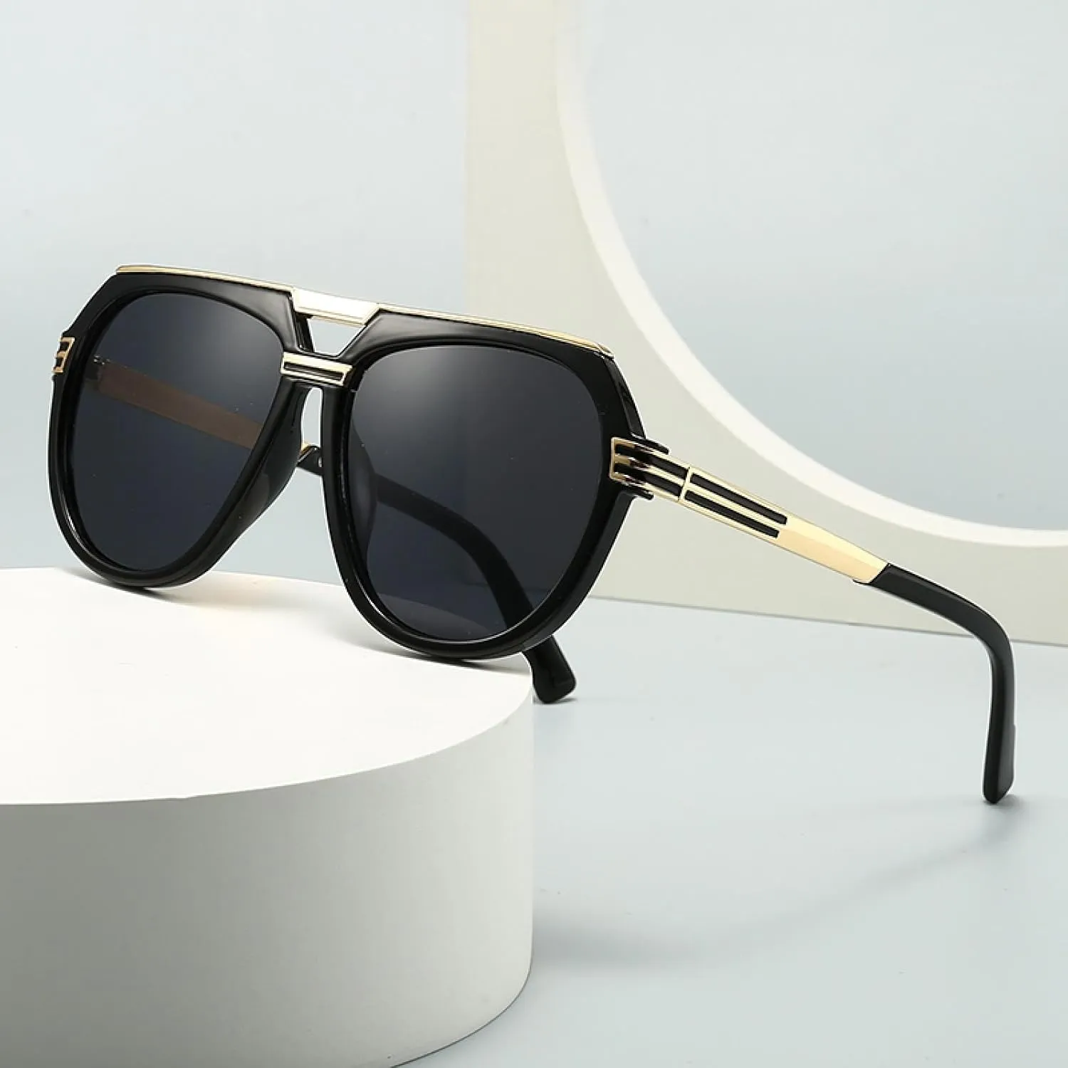 Modern Coverage Large Frame Men's Sunglasses Style Street Style Sunglasses