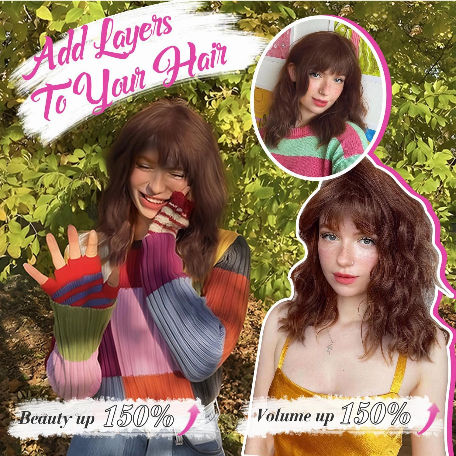 Molefi Hair Topper 14inch Curly Hair Toppers with Bangs for Women Synthetic Wiglets Hairpieces for Adding Volume Black Brown