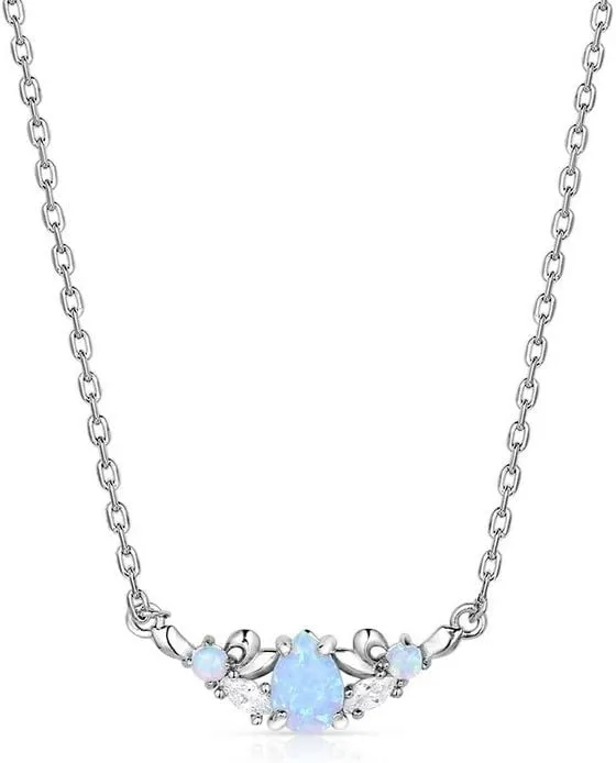 Montana Silversmiths Refined Grace Opal Crystal Necklace - NC5786