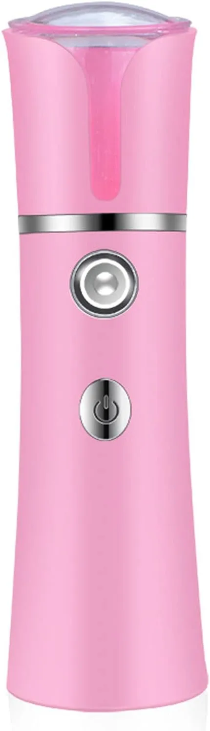 Nano Facial Spray Facial Handy Portable Nano Moisturizing Spray is Suitable for Moisturizing Makeup Eyelash Extender(Color:Pink)