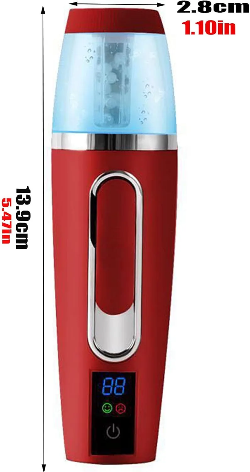 Nano Facial Spray Nano Hydrating Instrument, Facial Spray, Large Mist, Portable Hydrating Spray, Eyelash Extender, Makeup Deep Moisturizing(Color:red)