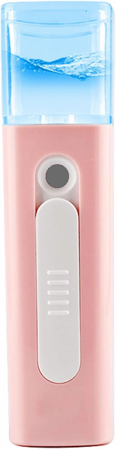 Nano Facial Spray Nano Sprayer, Portable Mr. Nano Facial Sprayer Facial Steamer Sprayer is Suitable for Office Makeup Eyelash Extension(Color:Pink)
