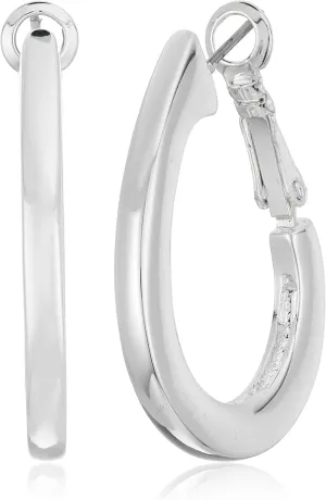 Napier Large Oval Hoop Earrings