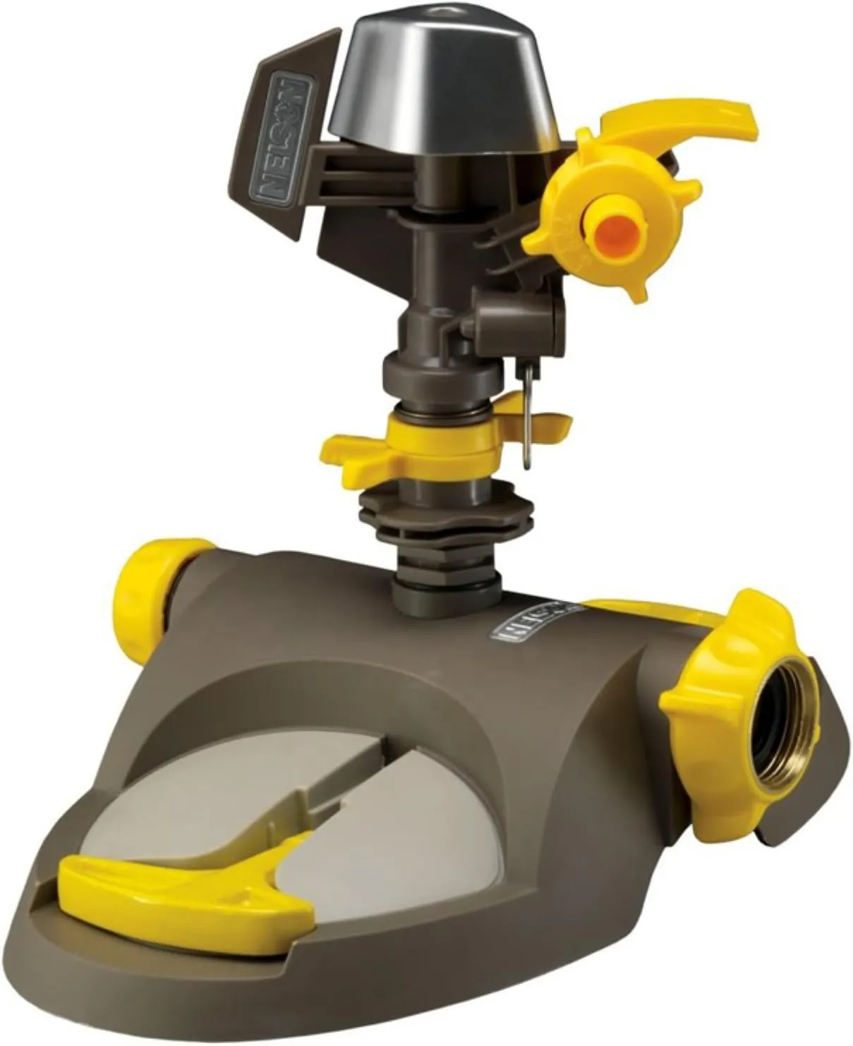 Nelson 50210 Pulsating Sprinkler with Rezimar Head and Spiked Base