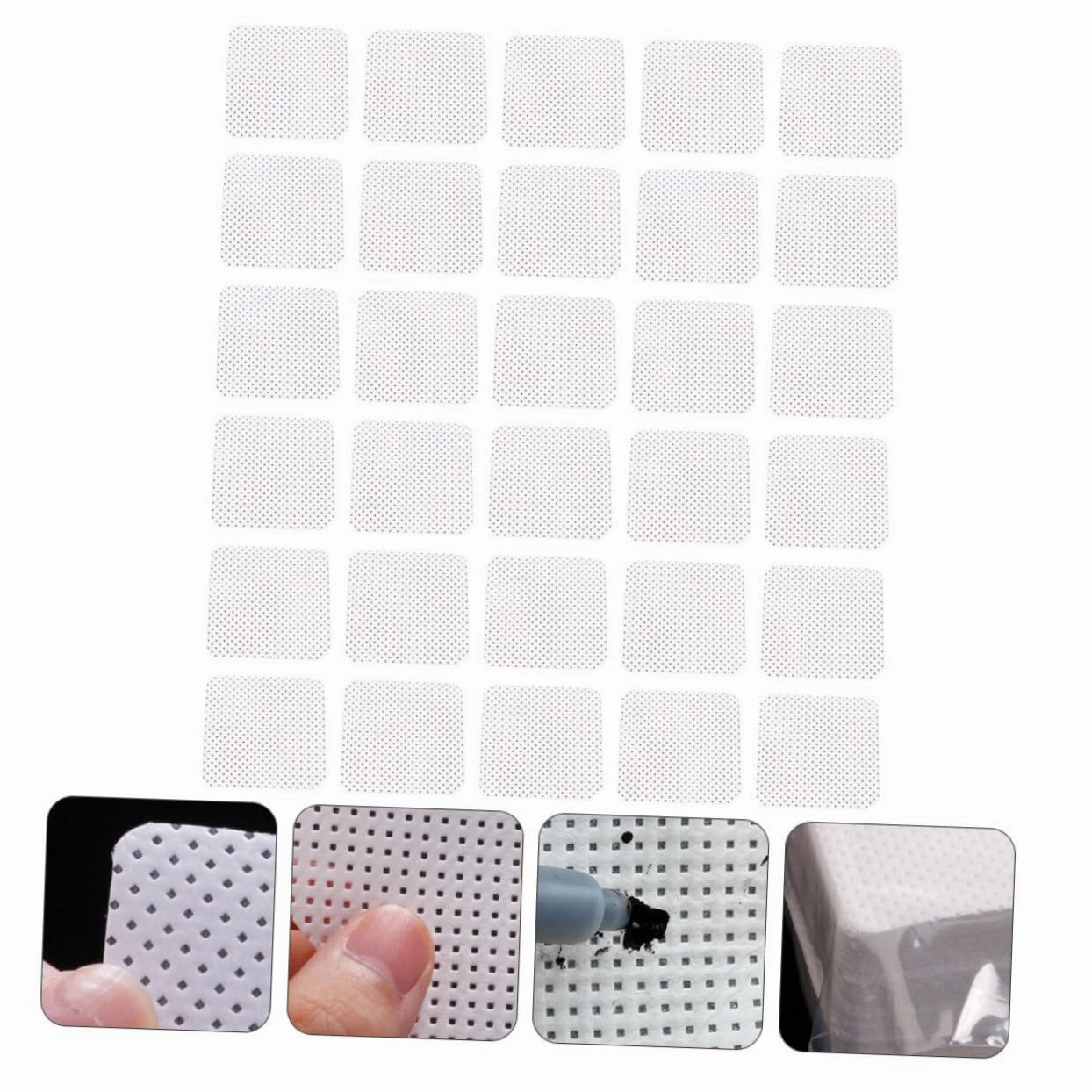NOLITOY 1080pcs Professional Eyelash Glue Cleaning Cloths Nail Polish Pads Essential for Grafting Manicure Smooth No Dregs Convenient for Salons Home Use
