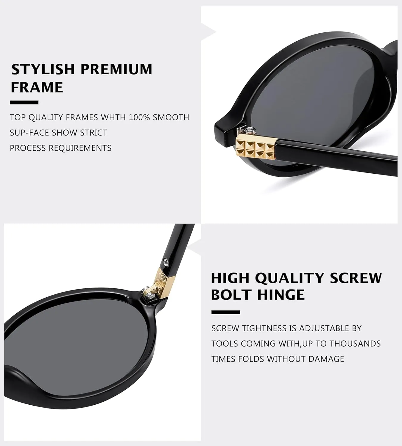 NULOOQ Retro Oval Sunglasses for Women 90s Trendy Vintage Small Round Sunnies Shades