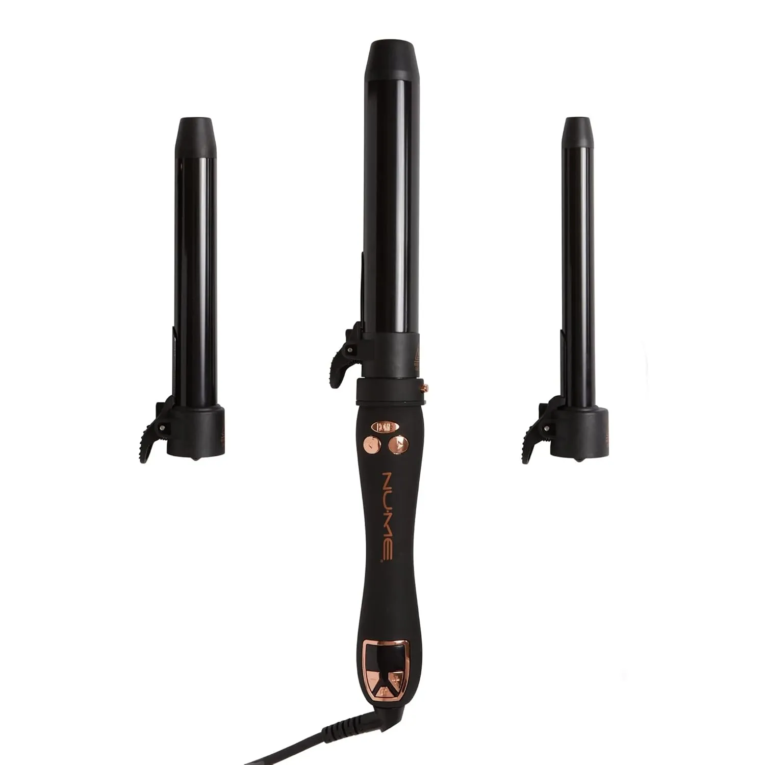 NuMe Automatic Curling Iron, 3 In 1 Curling Wand Set For Beach Waves, Hair Curler With 3 Interchangeable Tourmaline Ceramic Barrels, Professional Hair Curler Set for Short, Long Hair, Hair Styling Kit