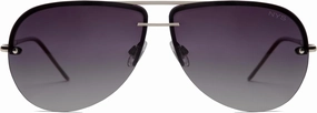 NYS Collection Aviator Sunglasses for Women & Men Medium Fit Thin Metal Frame Gradient Mirror Lenses with 100% UV Protection
