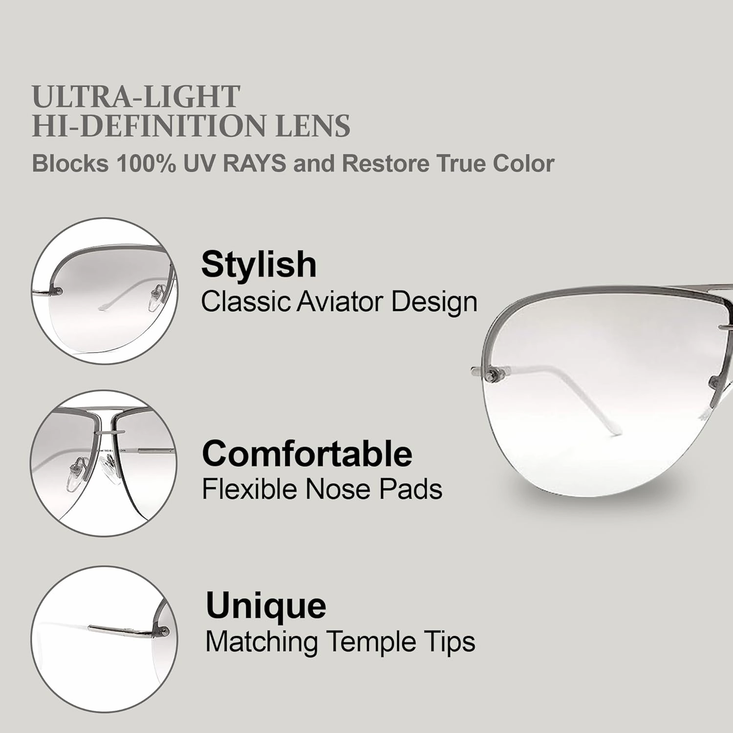 NYS Collection Aviator Sunglasses for Women & Men Medium Fit Thin Metal Frame Gradient Mirror Lenses with 100% UV Protection
