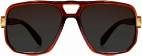 NYS Collection Oversized Square Aviator Sunglasses for Men & Women - Retro Trendy Design, 100% UV Protection