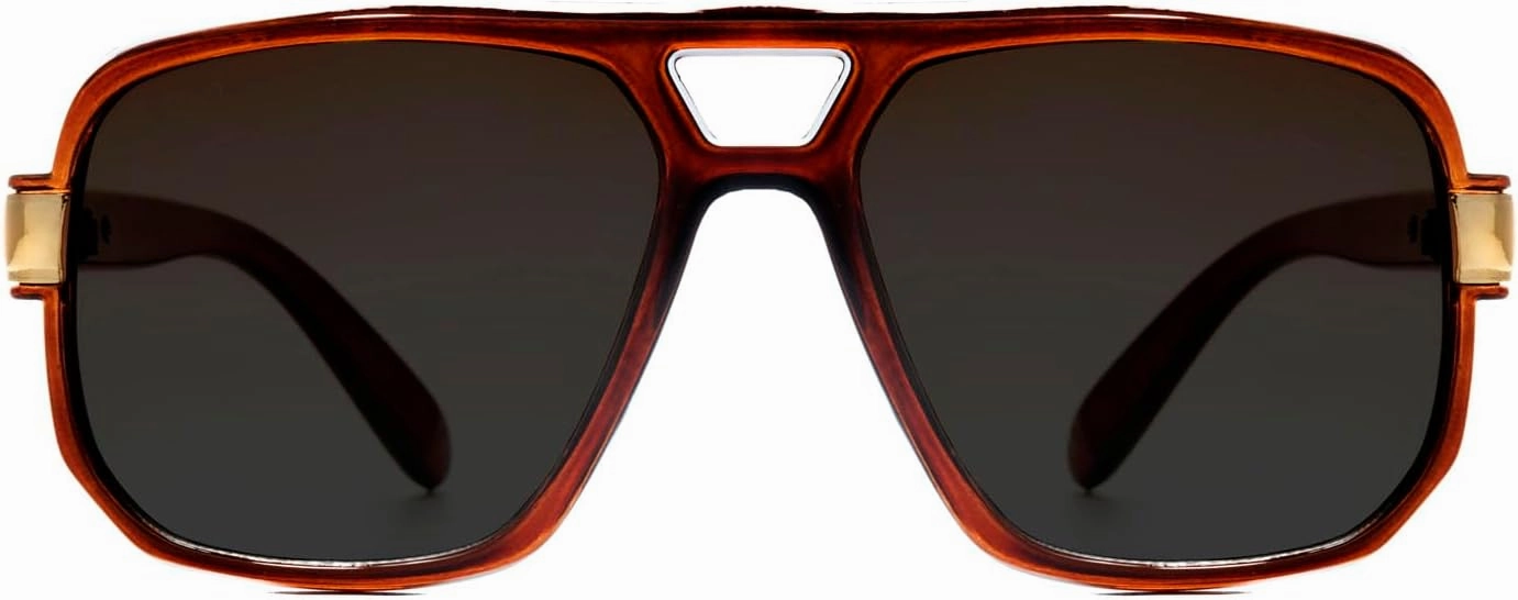 NYS Collection Oversized Square Aviator Sunglasses for Men & Women - Retro Trendy Design, 100% UV Protection