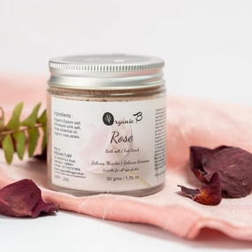 Organic B rose bath salt